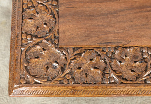 Oriental Folding Table in Exotic Wood – Early 20th Century