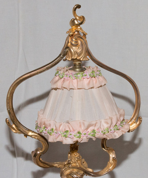 Living Room Lamp In Gilt Bronze Maurice Thibault Paris