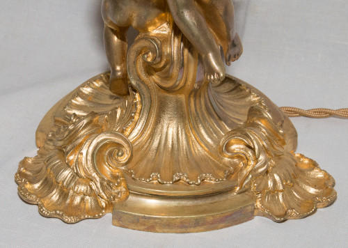 Living Room Lamp In Gilt Bronze Maurice Thibault Paris