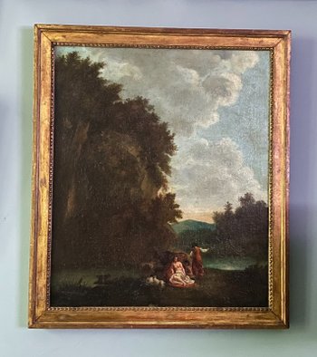 ''Il resto di Venere'' HST. Scuola francese del XVII secolo, seguace di Claude Lorrain.