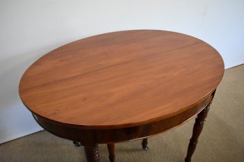  Petite Table Oblongue en Acajou - Milieu XIXe 