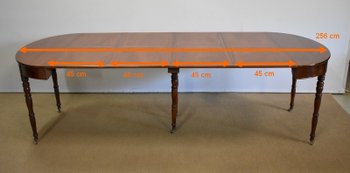  Petite Table Oblongue en Acajou - Milieu XIXe 