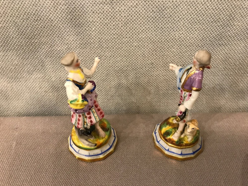 Two miniature porcelain subjects from the 19th century