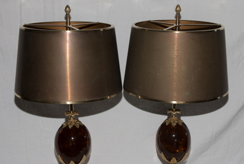 Paire De Lampes Maison Charles 1960-1970