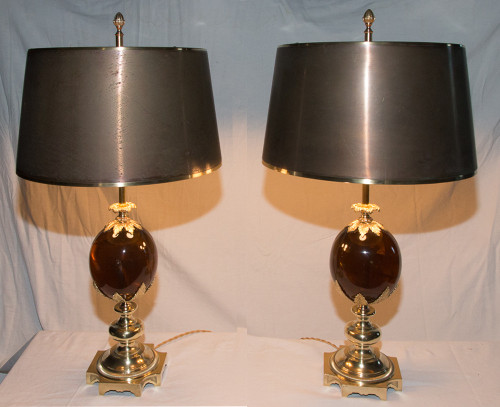 Paire De Lampes Maison Charles 1960-1970