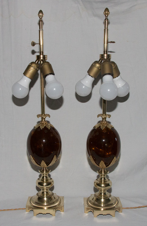 Paire De Lampes Maison Charles 1960-1970