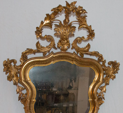 Mirror In Golden Wood Napoleon III Period