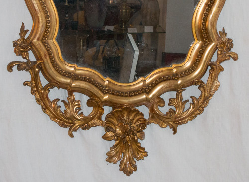 Mirror In Golden Wood Napoleon III Period