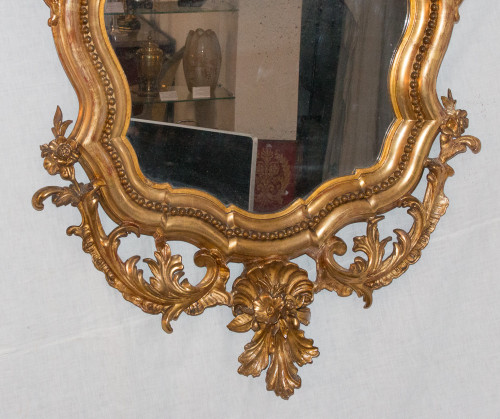 Mirror In Golden Wood Napoleon III Period