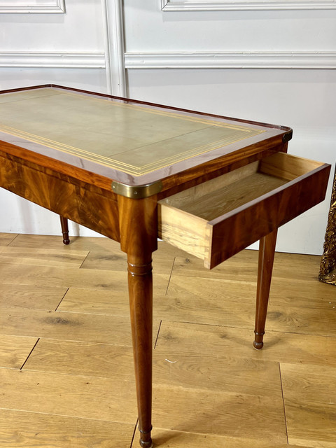 TABLE " TRIC TRAC " EPOQUE RESTAURATION 1820 EN ACAJOU DE CUBA / TABLE A JEUX