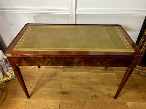 TABLE " TRIC TRAC " EPOQUE RESTAURATION 1820 EN ACAJOU DE CUBA / TABLE A JEUX