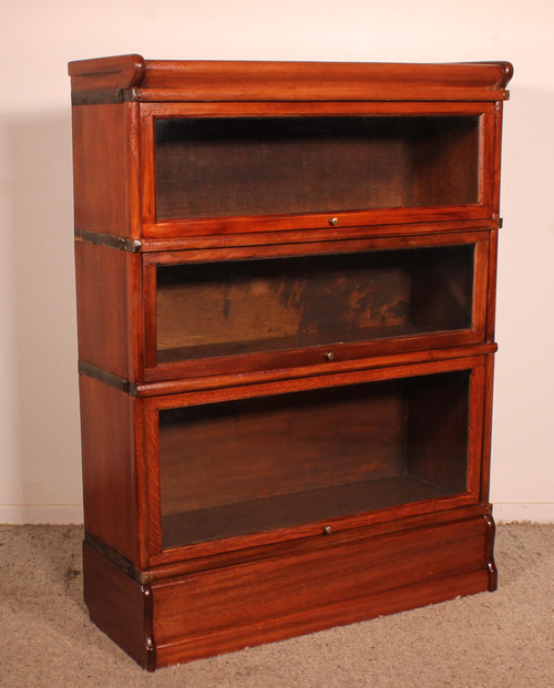 Globe Wernicke Bookcase In Mahogany Of 3 Elements