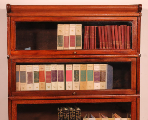 Globe Wernicke Bookcase In Mahogany Of 3 Elements