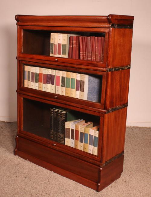 Globe Wernicke Bookcase In Mahogany Of 3 Elements