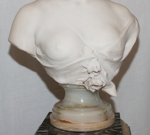 Flora, Marmorbüste Alfred Désiré Lanson 1851-1938