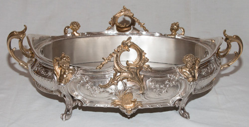 Planter In Silver And Gilt Bronze Napoleon III Period