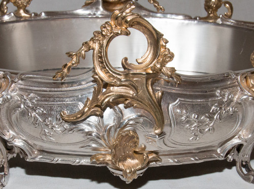 Planter In Silver And Gilt Bronze Napoleon III Period