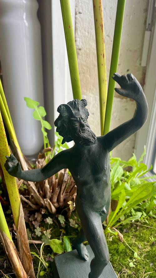 Dancing Faun in Bronze, 19th Century