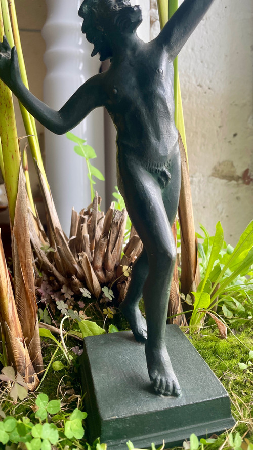 Dancing Faun in Bronze, 19th Century