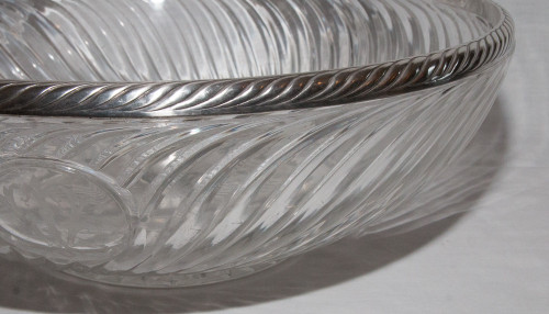  Grande Coupe Baccarat Et Argent Massif Fin XIXe