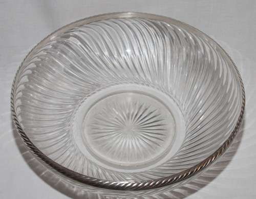  Grande Coupe Baccarat Et Argent Massif Fin XIXe