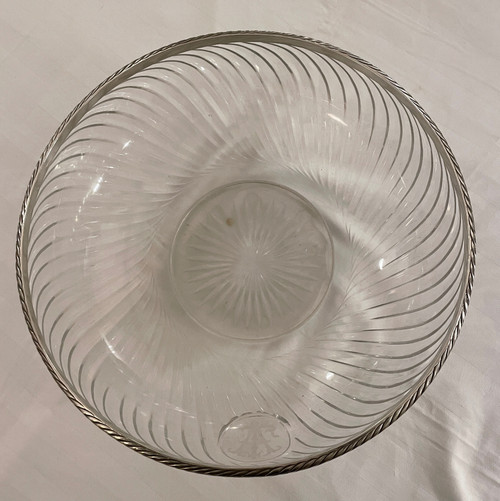  Grande Coupe Baccarat Et Argent Massif Fin XIXe