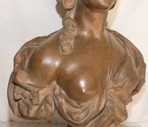 Terracotta bust of Countess Du Barry, 19th century