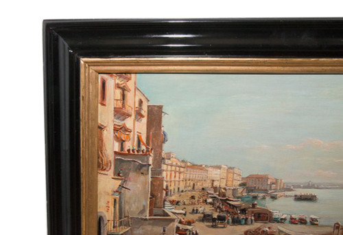 Naples Borgo Santa Lucia Giacinto Gigante 1806-1876