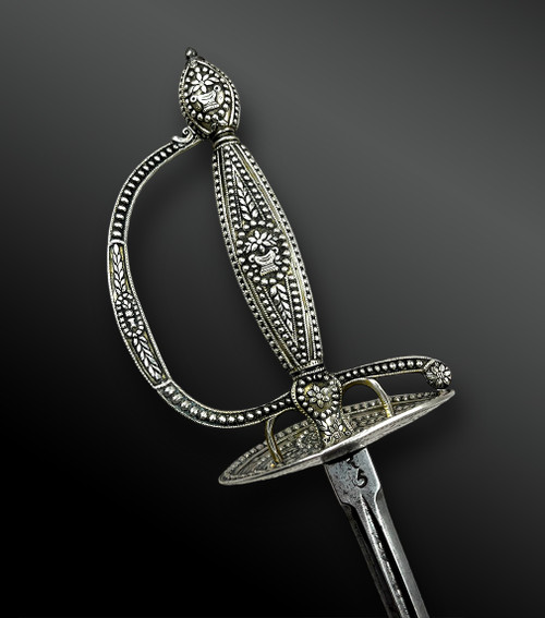 OFFICER'S COURT SWORD - France - End of the 18th century