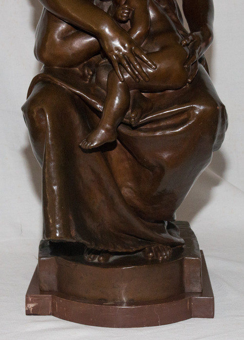 Bronze " Maternité" Signé Paul Dubois 1829-1905