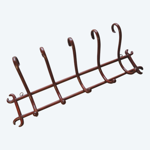 Wall-mounted coat rack with 5 pegs Thonet before 1900