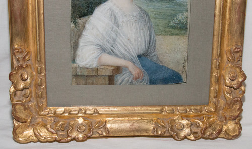 Portrait d'Une Jeune élégante By A Philippon Simonet Dated 1910