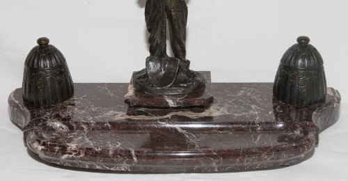 Le Terrassier" inkwell Aimé jules Dalou (1838-1902)