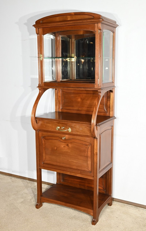 Mahogany bar cabinet, attributed to Maison E.Diot, Art Nouveau - 1900