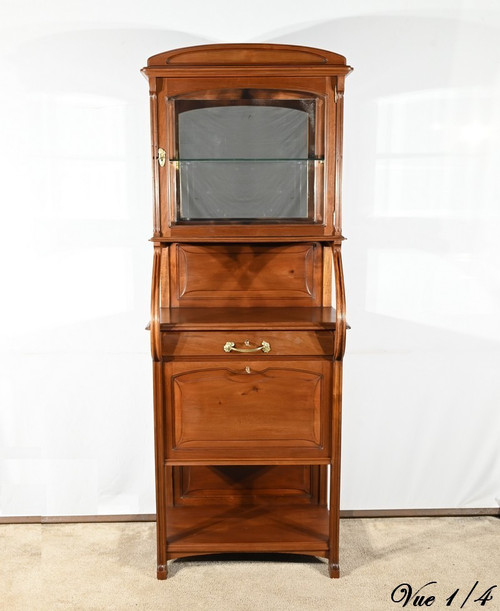 Mahogany bar cabinet, attributed to Maison E.Diot, Art Nouveau - 1900