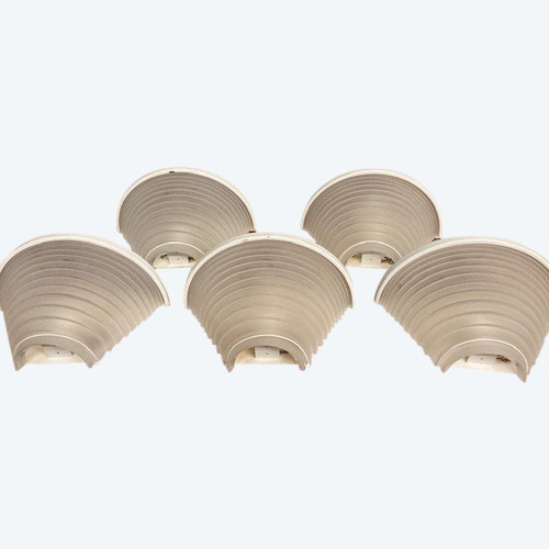 Group of Artemide wall lamps from the 70s Design Angelo Mangiarotti in satin glass and metal. SIZE 2