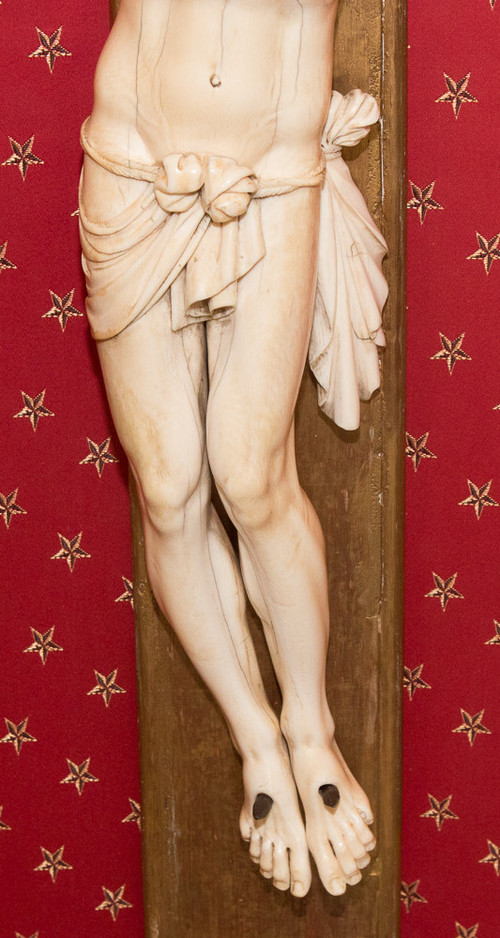 Large Ivory Christ Regency Period Early 18th Century