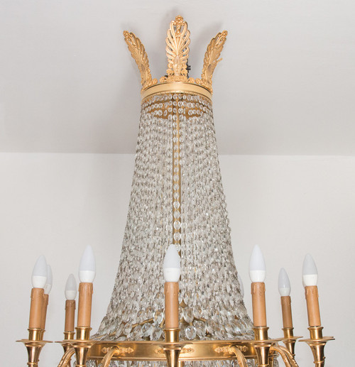 Lustre Montgolfière Fin XIXe Siècle