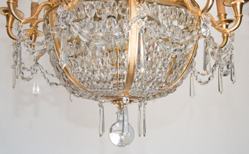 Lustre Montgolfière Fin XIXe Siècle