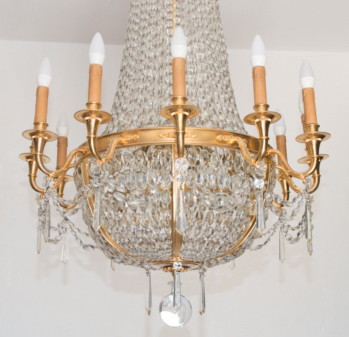 Lustre Montgolfière Fin XIXe Siècle