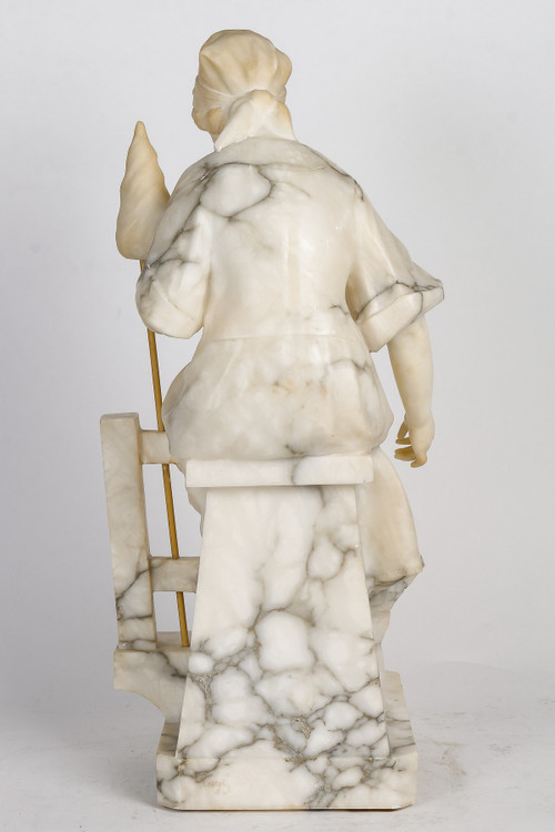 Guglielmo Pugi marble sculpture