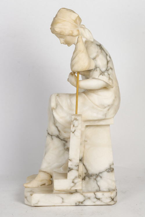 Guglielmo Pugi marble sculpture