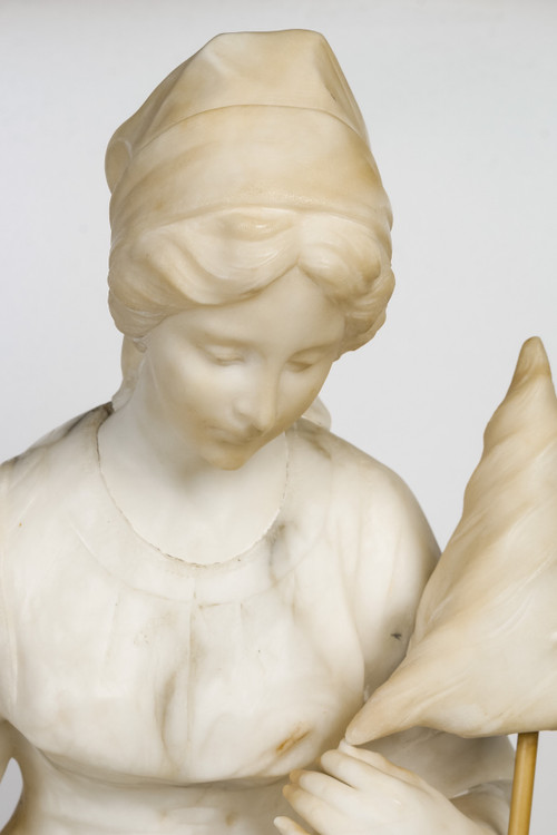 Guglielmo Pugi marble sculpture