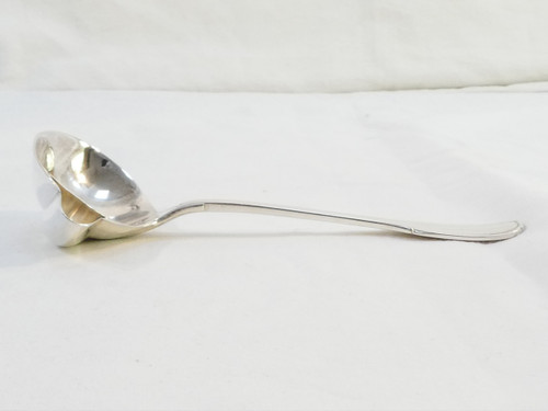 MASSIVE SILVER sauce boat and sauce spoon DOUTRE ROUSSEL