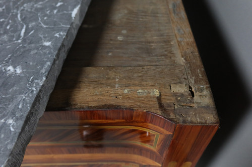  Transition Chest Of Drawers In 18th Century Marquetry