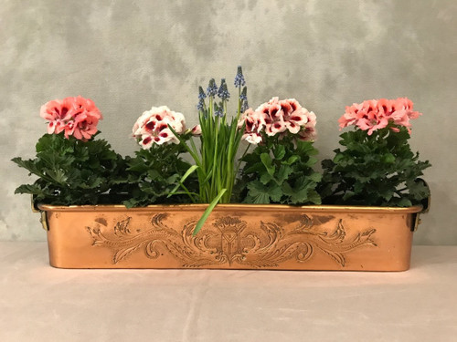 Lovely late 18th century copper fishbowl and planter.