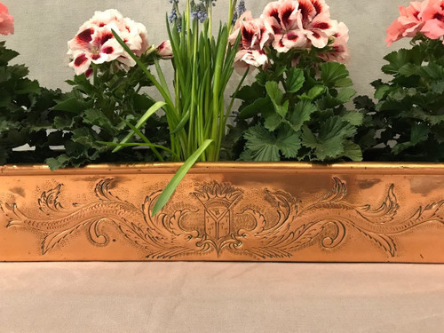 Lovely late 18th century copper fishbowl and planter.