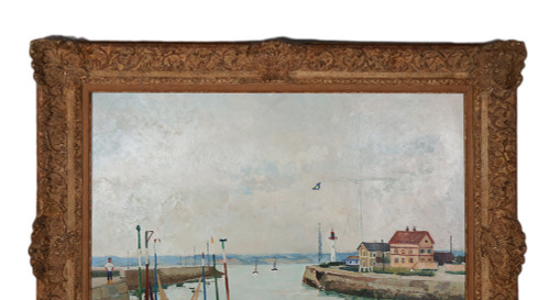  Port De Honfleur Signed Jacques Bouyssou Dated 1967