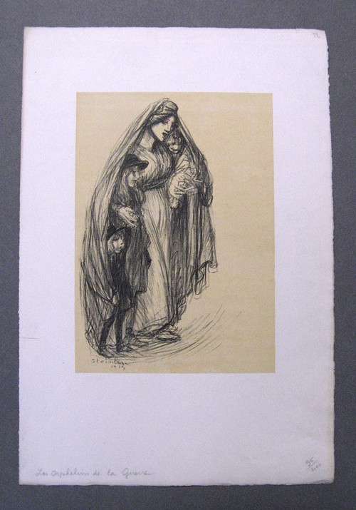 8 Lithographs 1915 Les Meurtrissures De La Grande Guerre. Théophile Alexandre Steinlen.