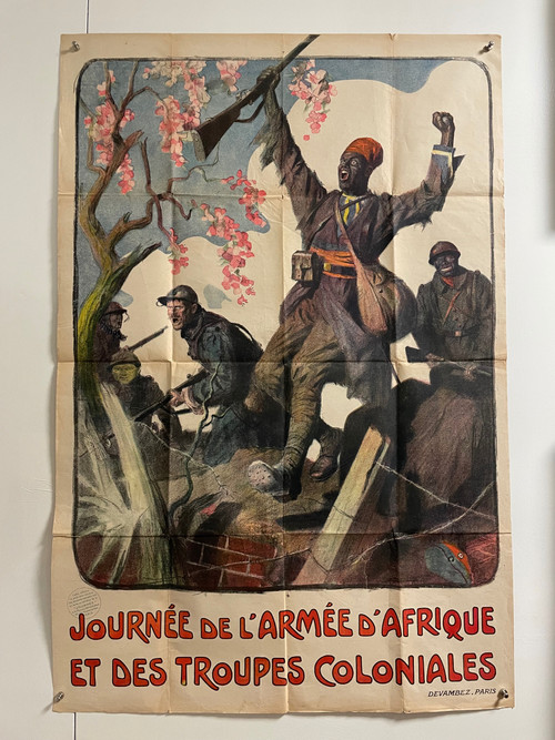 Lucien Jonas- Poster African Army and Colonial Troops Day 1914 1918